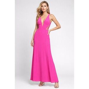 Marciano‎ Arissa Pink V-Neck Caged Back Gown Size 8